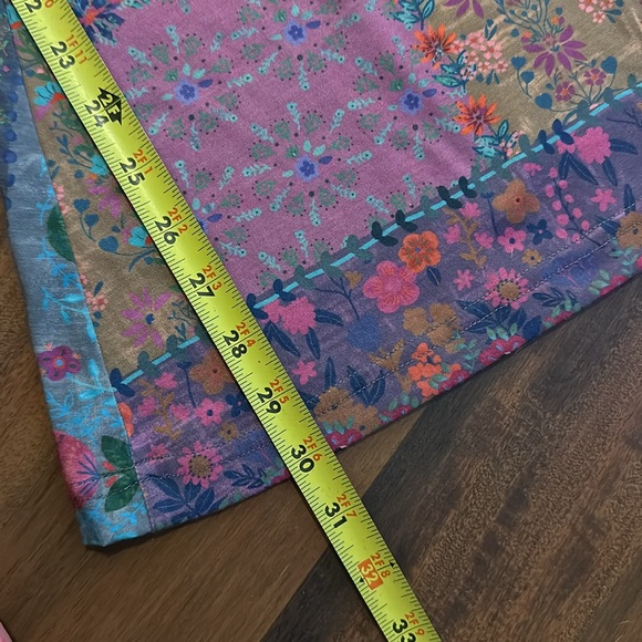 Natural Life Floral Paisley Boho Flare Wide Bell Bottom Leggings Pant Size XS - Picture 7 of 8